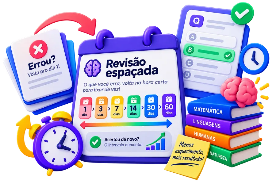 Revisão espaçada inteligente