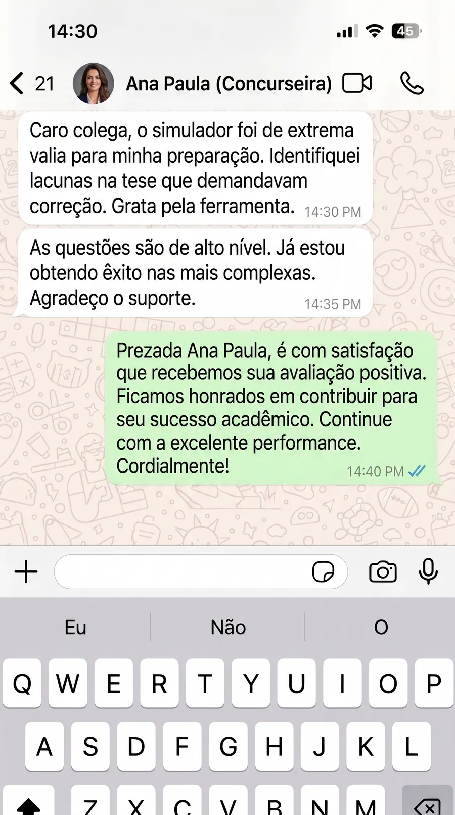 Depoimento de Ana Paula — Concurseira
