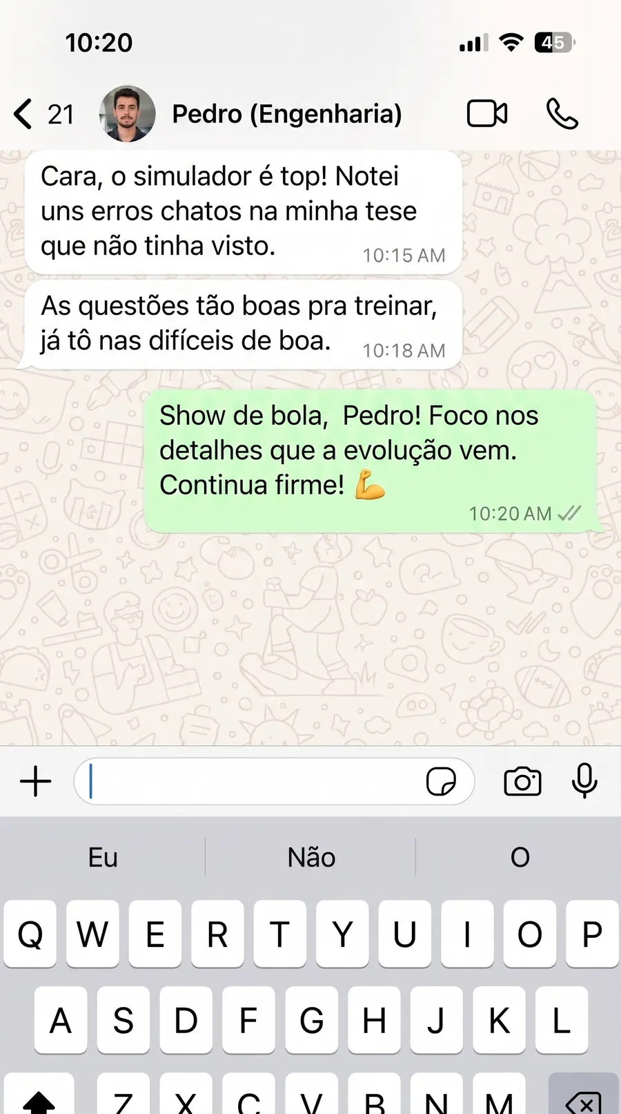 Depoimento de Pedro — Estudante de Engenharia